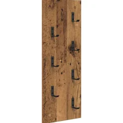 vidaXL Wandgemonteerde kapstok Oudhout 30 x 1,5 x 80 cm Bewerkt hout