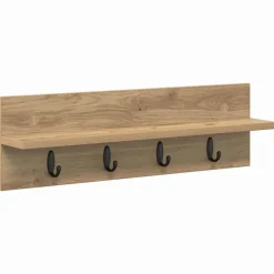 vidaXL Wandgemonteerde kapstok Artisan Eiken 60 x 10,5 x 18 cm