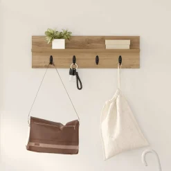 vidaXL Wandgemonteerde kapstok Artisan Eiken 60 x 10,5 x 18 cm