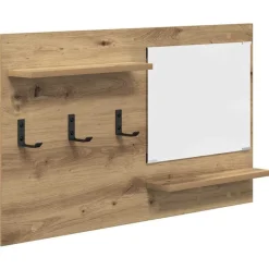 vidaXL Wandgemonteerde kapstok met plank Artisan Eiken 90 x 10 x 50 cm