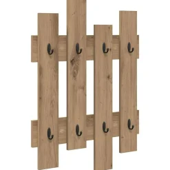 vidaXL Wandgemonteerde kapstok met opslag Artisan Eiken 60 x 3 x 82 cm