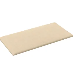 vidaXL Wandhoofdbord 12 pcs Crème 30 x 15 cm Stof