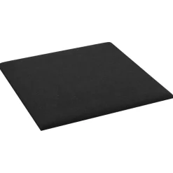vidaXL Wandhoofdbord 12 pcs Zwart 30 x 30 cm Stof