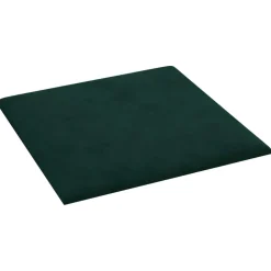 vidaXL Wandhoofdbord 12 pcs Donkergroen 30 x 30 cm Fluweel