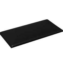 vidaXL Wandhoofdbord 12 pcs Zwart 30 x 15 cm Stof