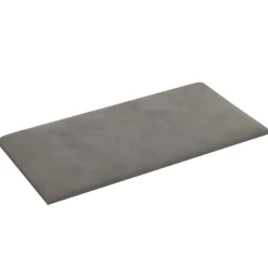 vidaXL Wandhoofdbord 12 pcs Lichtgrijs 30 x 15 cm Fluweel