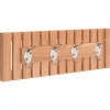 vidaXL Wandkapstok 42x8,5x14 cm massief walnotenhout