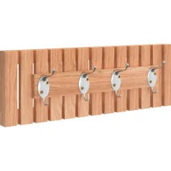 vidaXL Wandkapstok 42x8,5x14 cm massief walnotenhout