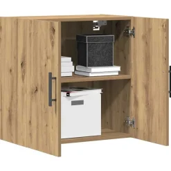 vidaXL Wandkast Artisan Eiken 60 x 31,5 x 60 cm Bewerkt hout