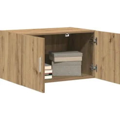 vidaXL Wandkast artisanaal eikenkleurig 70 x 42.5 x 40 cm Bewerkt hout