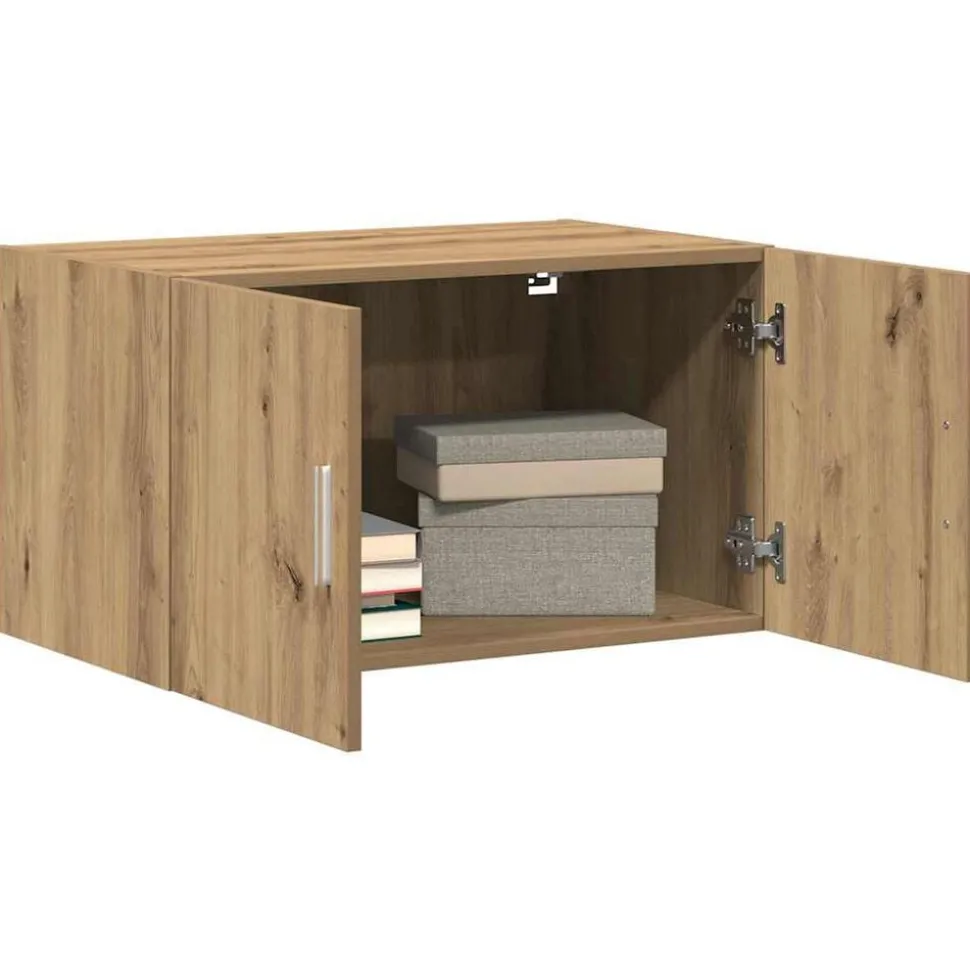 vidaXL Wandkast artisanaal eikenkleurig 70 x 42.5 x 40 cm Bewerkt hout