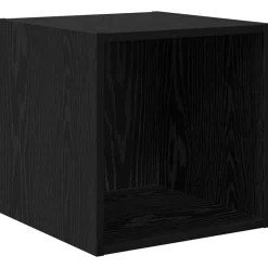 vidaXL Wandkast met plank Zwart Eiken 37 x 37 x 37 cm Bewerkt hout