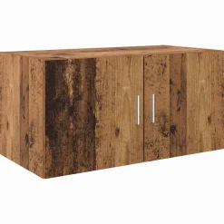 vidaXL Wandkast Wandgemonteerd Oud hout 80 x 42.5 x 40 cm Bewerkt hout