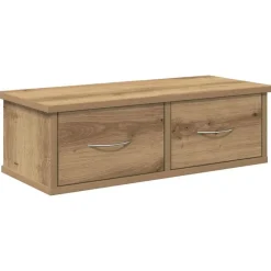 vidaXL Wandkast 60x26x18,5 cm bewerkt hout artisanaal eikenkleur