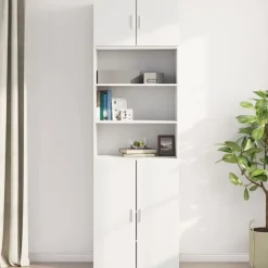 vidaXL Wandkast 70x42,5x40 cm bewerkt hout wit