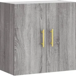vidaXL Wandkast 60x31x60 cm bewerkt hout grijs sonoma eikenkleurig