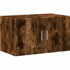 vidaXL Wandkast 70x42,5x40 cm bewerkt hout gerookt eikenkleurig