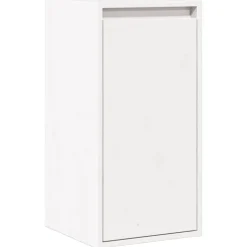 vidaXL Wandkast 30x30x100 cm massief grenenhout wit