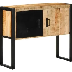 vidaXL Wandkast 90x35x75 cm massief ruw mangohout