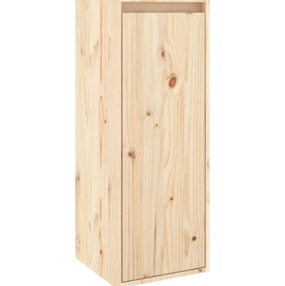 vidaXL Wandkast 30x30x80 cm massief grenenhout