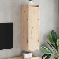 vidaXL Wandkast 30x30x100 cm massief grenenhout