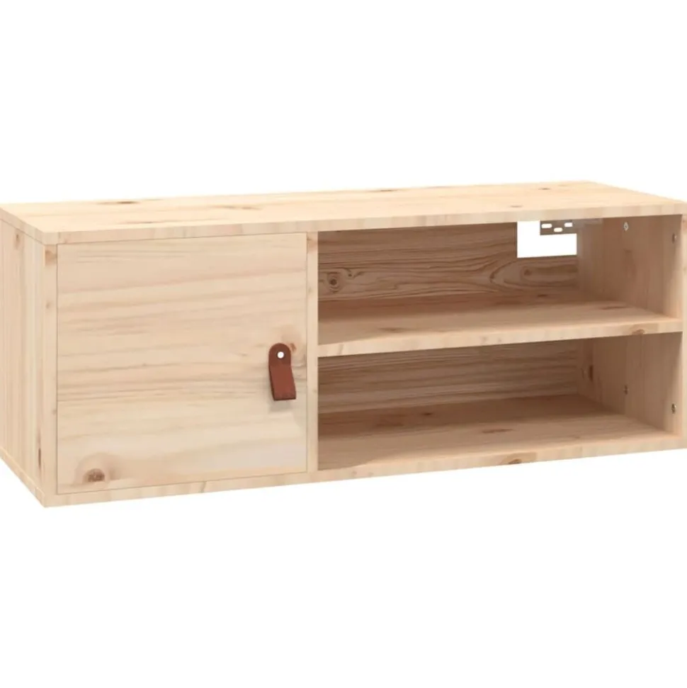 vidaXL Wandkast 80x30x30 cm massief grenenhout