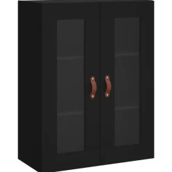 vidaXL Wandkast 69,5x34x90 cm zwart