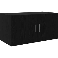 vidaXL Wandkast Zwart eiken 80 x 42.5 x 40 cm Bewerkt hout