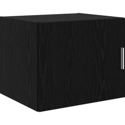vidaXL Wandkast Zwart eiken 50 x 42.5 x 40 cm Bewerkt hout