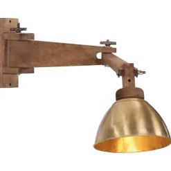 vidaXL Wandlamp 25 W E27 antiek messingkleurig