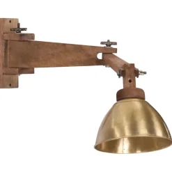 vidaXL Wandlamp 25 W E27 antiek messingkleurig