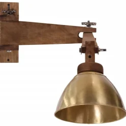 vidaXL Wandlamp 25 W E27 antiek messingkleurig