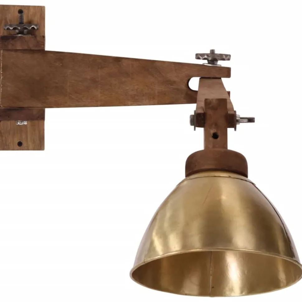 vidaXL Wandlamp 25 W E27 antiek messingkleurig