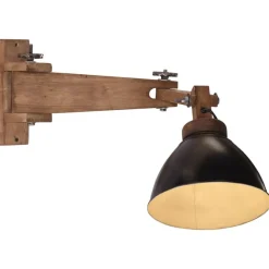 vidaXL Wandlamp 25 W E27 zwart