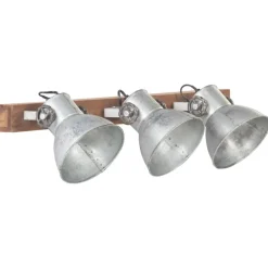 vidaXL Wandlamp industrieel E27 65x25 cm zilverkleurig