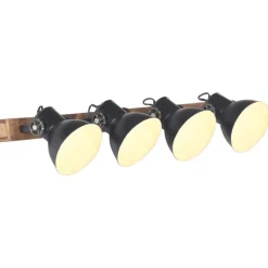 vidaXL Wandlamp industrieel E27 90x25 cm zwart