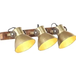 vidaXL Wandlamp industrieel E27 65x25 cm messingkleurig