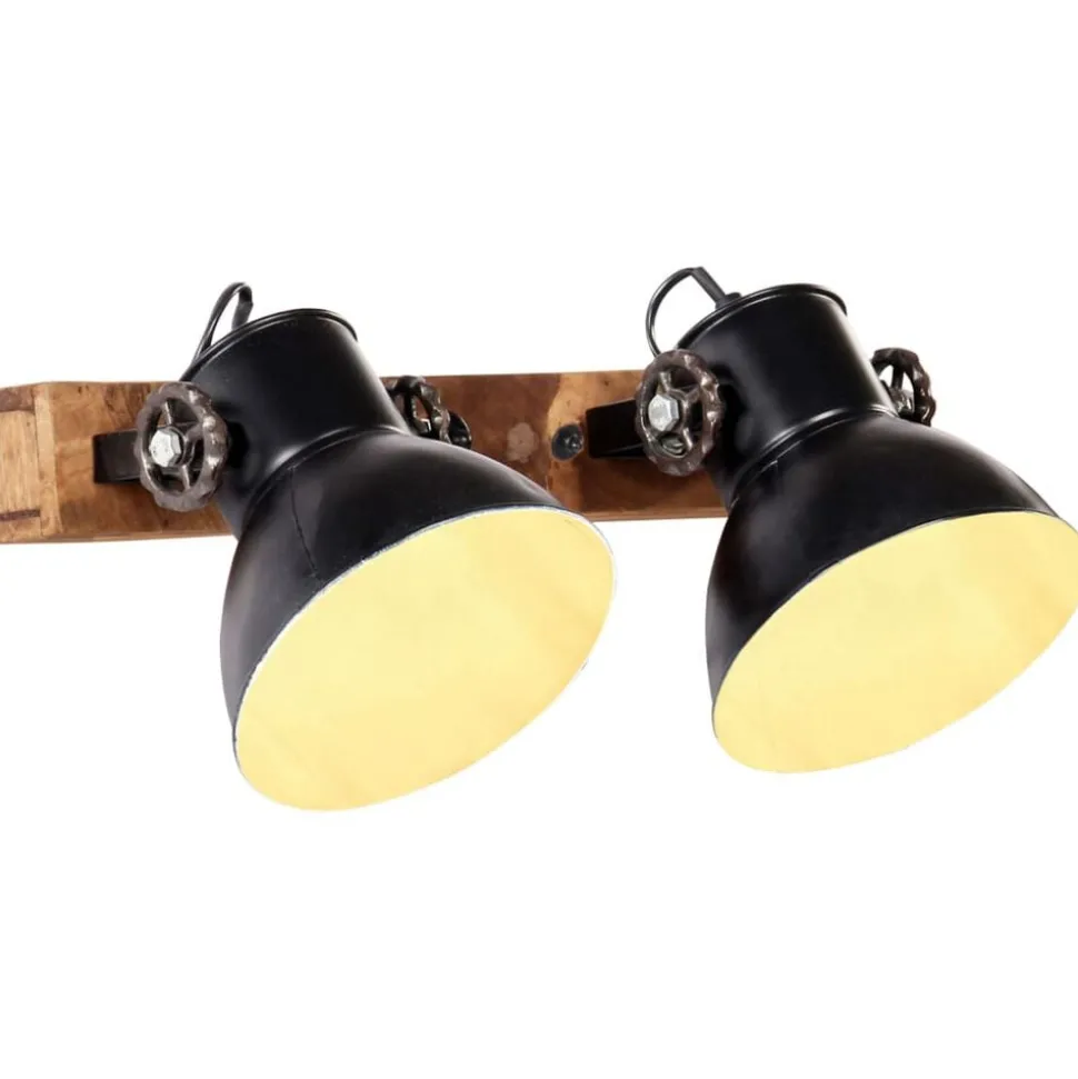 vidaXL Wandlamp industrieel E27 45x25 cm zwart