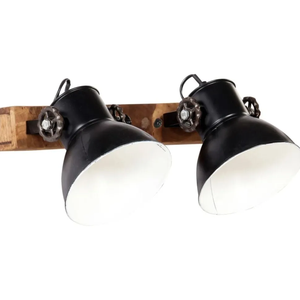vidaXL Wandlamp industrieel E27 45x25 cm zwart