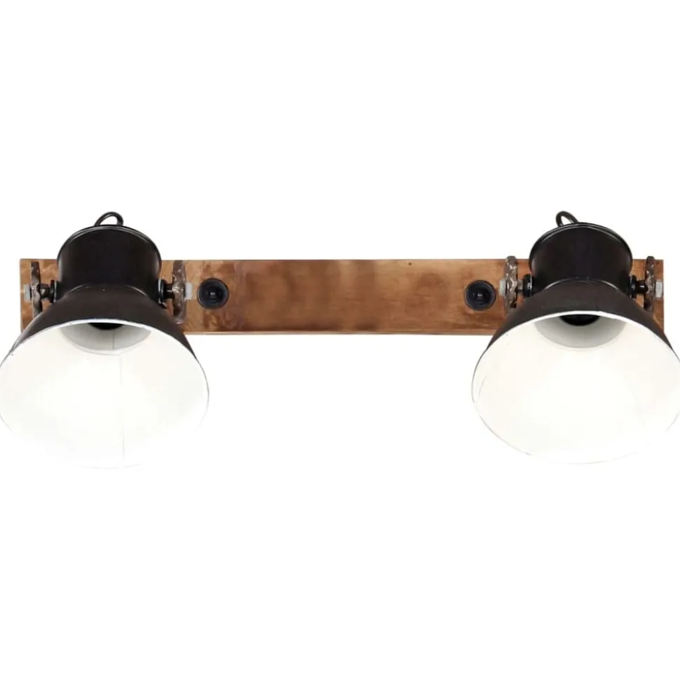 vidaXL Wandlamp industrieel E27 45x25 cm zwart