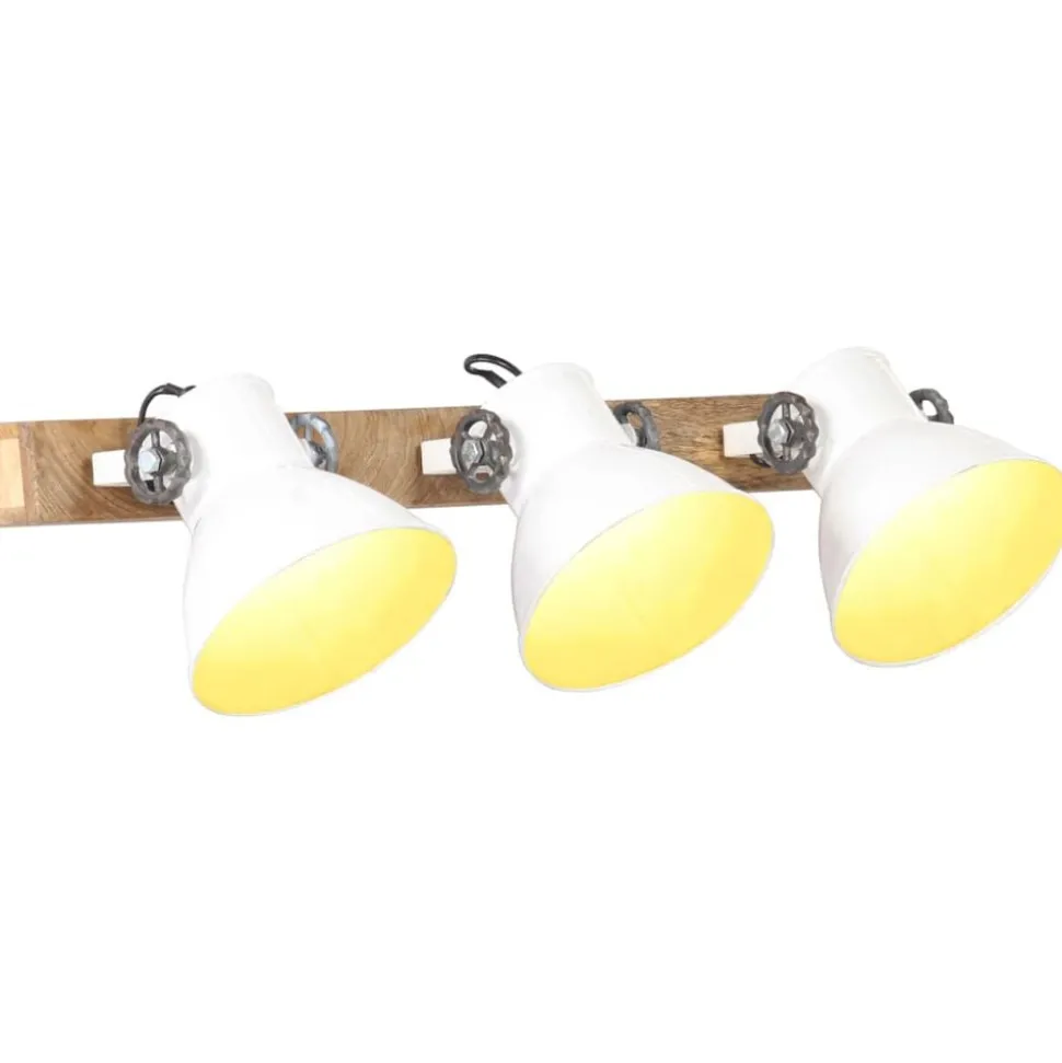 vidaXL Wandlamp industrieel E27 65x25 cm wit