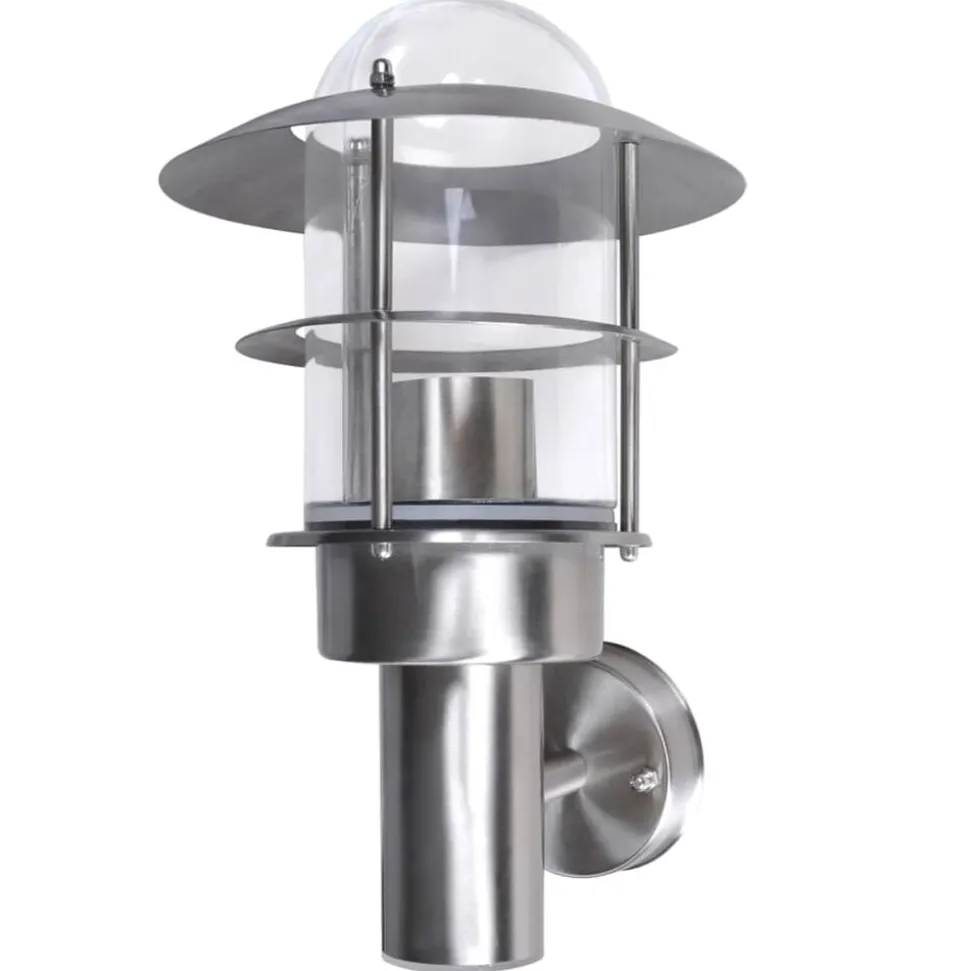 vidaXL Wandlamp roestvrijstaal