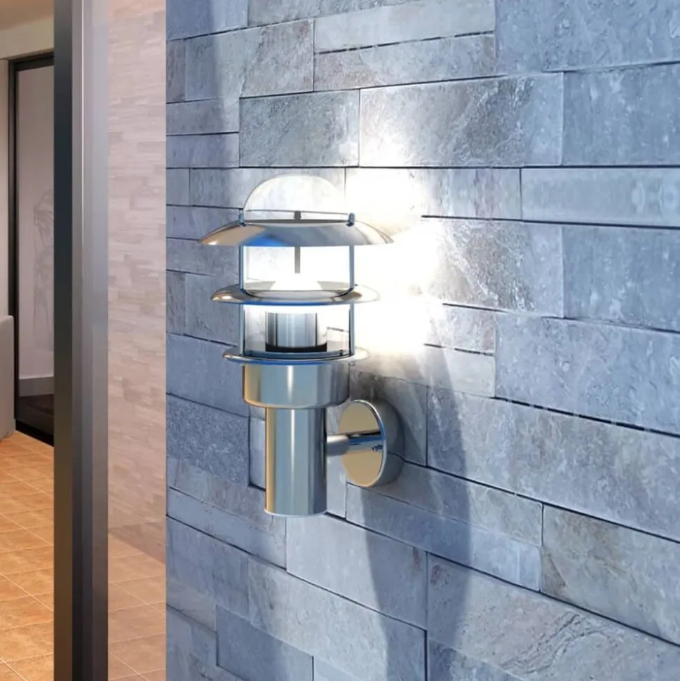 vidaXL Wandlamp roestvrijstaal