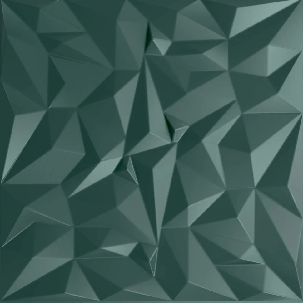 vidaXL Wandpanelen 24 pcs Amethist Groen 50 x 50 cm XPS Schuim