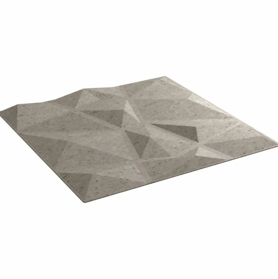vidaXL Wandpanelen 48 pcs Beton Grijs 50 x 50 cm XPS Schuim
