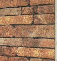 vidaXL Wandpanelen 10 pcs Bruin en wit 100 x 50 cm EPS-schuim