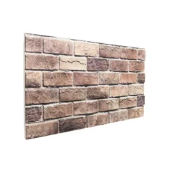 vidaXL Wandpanelen 10 pcs Bruin en Grijs 100 x 50 cm EPS-schuim