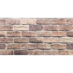 vidaXL Wandpanelen 10 pcs Bruin en Grijs 100 x 50 cm EPS-schuim