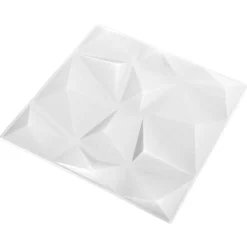 vidaXL Wandpanelen 48 pcs Diamant Wit 50 x 50 cm XPS Schuim