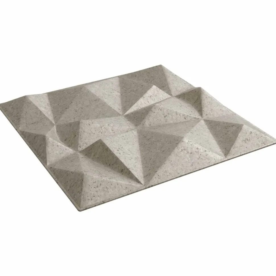vidaXL Wandpanelen 12 pcs Diamant Beton 50 x 50 cm XPS Schuim